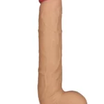 Legendary King-Sized realistični dildo 25 cm s prianjajućom bazom, ružičasta boja, promjer 4,3 cm