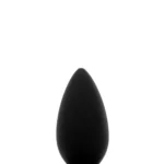 Analni plug u crnoj boji s bazom u obliku sidra, srednje veličine