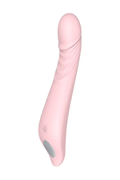 Pink vibrator izrađen od nježnog silikona