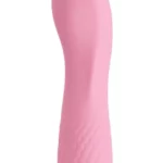 Alice Pink silikonski vibrator s USB punjenjem u rozoj boji, silikonska površina, dimenzije 11,9 × 3,1 cm