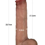 Sliding Skin Pro realistični dvoslojni silikonski dildo 17 cm i 22 cm s prianjajućom bazom, teksturom nalik koži i dvoslojnim silikonom.