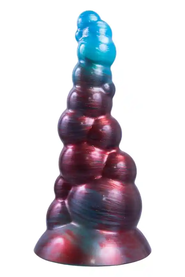 monster silikonski plug bad bubblez 19 cm fantasy dildo s vakuum bazom perlasti efekt