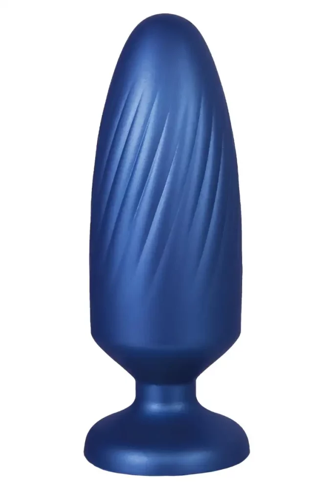 G Stuck Metallic Blue silikonski plug L je analna igračka od glatkog silikona u metallic plavoj boji, namijenjena korisnicima koji traže veću L veličinu, udoban osjećaj i atraktivan dizajn.