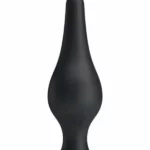 Sensitive Prostate Plug crni silikonski plug s postupnim proširenjem za stimulaciju prostate